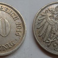 Deutsches Reich 10 Pfennig 1914 (F) ## D7-9A