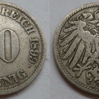 Deutsches Reich 10 Pfennig 1899 (J) ## D7-6I