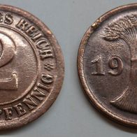 2 Reichspfennig 1924 (J) ## D5-7J