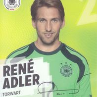 DFB Rewe Plastik Sammelkarte WM 2014 Rene Adler Nr.2/34