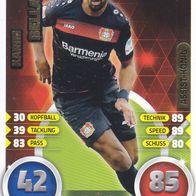 Bayer Leverkusen Topps Match Attax Trading Card 2016 Karim Bellarabi Nr.229 Assist