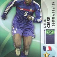 Panini Trading Card zur Fussball WM 2006 Djibril Cisse Nr.123/150 Frankreich