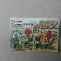 Ü - Ei Beipackzettel Buntes Blumen - Puzzle 631 589 / 1988