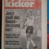 Kicker Sportmagazin 3/1984: Derwall: Jetzt muß die Raumdeckung her! / vom 05.01.1984