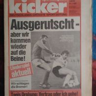 Kicker Sportmagazin 11/1985: Tonis Drohung: Vertrag oder ich gehe! uvm. / 31.01.1985