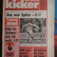 Kicker Sportmagazin 97/85: Rudi Völler: Ich bestrafe die Treter mit Toren /28.11.1985