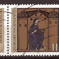 BRD / Bund 1979 800. Todestag von Hildegard von Bingen MiNr. 1018 gestempelt Paar