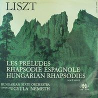 LISZT - Les Preludes / Rhapsodie Espagnole / Hungarian Rhapsodies 2 & 9 LP MINT