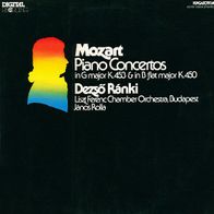 Mozart - Piano Concertos In G Major K. 453 & In B Flat Major K. 450 LP Gyorgy Ranki
