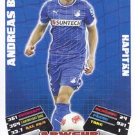 TSG Hoffenheim Topps Match Attax Trading Card 2012 Andreas Beck Nr.442 Kapitän