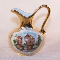 Andenken Porzellan Vase - " Bad Kreuznach " - gemarkt