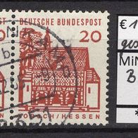 BRD / Bund 1966 Bauwerke aus 12 Jahrhunderten waagerechter Zusammendruck MiNr. 456 ge