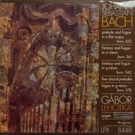 Bach - BWV. 552, 561, 542, 578, Five Choral Preludes LP Gabor Lehotka M-/ M-