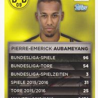 Borussia Dortmund Topps Quartett Sammelkarte Pierre-Emerick Aubameyang