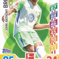 VFL Wolfsburg Topps Trading Card 2017 John Anthony Brooks Nr.309
