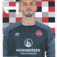 1. FC Nürnberg Topps Sammelbild 2018 Fabian Bredlow Bildnummer 215