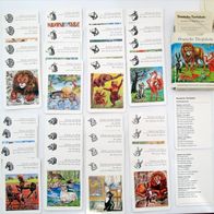 DDR Spiele / Spielzeug * Quartett * Deutsche Tierfabeln * 1985