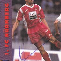 1. FC Nürnberg Panini Trading Card 1994 Thomas Brunner Nr.170 mit Autogramm