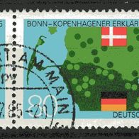 BRD / Bund 1985 30 Jahre Bonn-Kopenhagener Erklärung MiNr. 1241 gestempelt