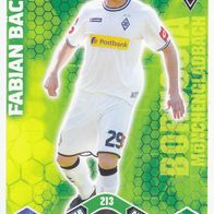 Bor. Mönchengladbach Topps Match Attax Trading Card 2010 Fabian Bäcker Nr.213