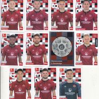 12x 1. FC Nürnberg Topps Sammelbilder 2018