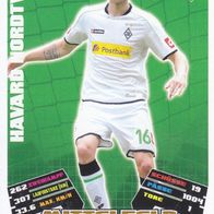 Bor. Mönchengladbach Topps Match Attax Trading Card 2012 Havard Nordtveit Nr.228