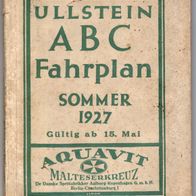 Ullstein ABC Fahrplan. Fernverkehr und Stadtverkehr. Sommer 1927. Gültig ab 15. Mai