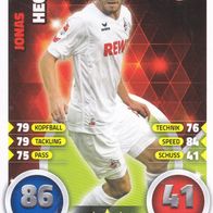 1. FC Köln Topps Match Attax Trading Card 2016 Jonas Hector Nr.183