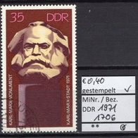 DDR 1971 Einweihung des Karl-Marx-Monuments MiNr. 1706 gestempelt -3-