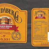Bieretikett: Bundaberg Ginger Brew Alkoholfrei
