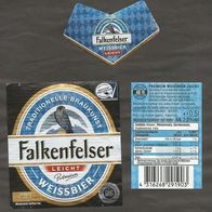 Bieretikett: Falkenfelser Premium Weissbier Leicht