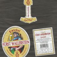 Bieretikett: Fürst Wallerstein Zwickel