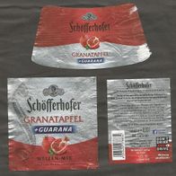 Bieretikett: Schöfferhofer Granatapfel + Guarana Weizen Mix