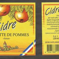 Etikett: Cidre Jardinette de Pommes – Doux