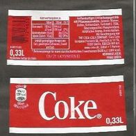 Etikett: Coca Cola 0,33 # 2