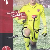 1. FC Nürnberg Autogrammkarte 2015 Raphael Schäfer