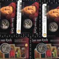 Belgien 2 Euro Münze unc 2020 - Van Eyck - Beide Coincards