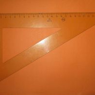 Original DDR Geometrie Zeichen Dreieck 27 cm "fwh" Kunststoff Plaste transparen