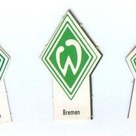 kicker Sportmagazin Wappen Stecktabelle 3x SV Werder Bremen 90er Fußball Emblem