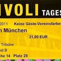 Ticket Eintrittskarte Cup Alemannia Aachen - FC Bayern München 26.1.2011 Fußball