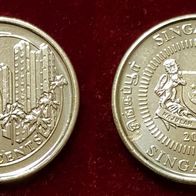13928(1) 10 Cents (Singapur) 2013 in unc- ............. von * * * Berlin-coins * * *