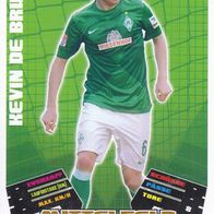 Werder Bremen Topps Match Attax Trading Card 2012 Kevin de Bruyne Nr.382