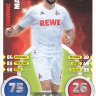 1. FC Köln Topps Match Attax Trading Card 2016 Dominic Maroh Nr.188