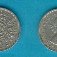 Großbritannien 2 Shillings 1965