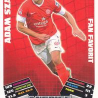 FSV Mainz 05 Topps Match Attax Trading Card 2012 Adam Szalai Nr.462 Fan Favorit