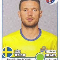 Panini Sammelbild zur Fussball EM 2016 Marcus Berg Nr.565 aus Schweden