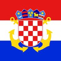 Kroatien Flagge 30x45 Cm Mit Holzstab – 100% Polyester, Wetterfest, Inkl. 60 Cm Stab