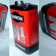 Daimon Allkraft N1, 9 Volt, Batterie f. für Transistorradio,