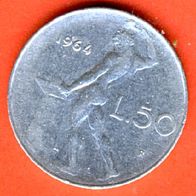 Italien 50 Lire 1964