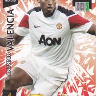 Manchester United Panini Trading Card Champions League 2010 Antonio Valencia